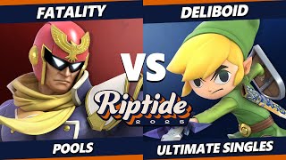 Riptide 2025 - Fatality (Captain Falcon) Vs. deliboid (Toon Link) Smash Ultimate - SSBU