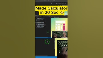 Make a Calculator App in 20 Seconds ⚡ | Coding for Beginners