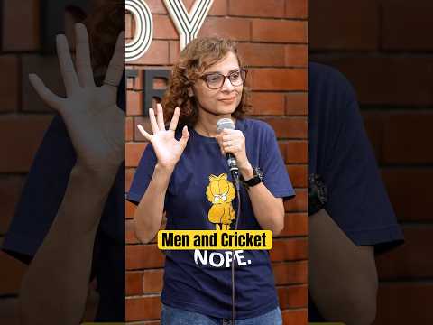 Men loveee Cricket 🤣 #standupcomedy #funnyvideo #comedy #funny #cricket #championstrophy2025