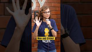 Men loveee Cricket 🤣 #standupcomedy #funnyvideo #comedy #funny #cricket #championstrophy2025
