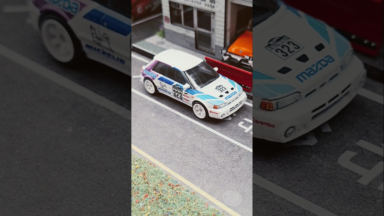 hotwheelspremium Mazda323 #164scale #diecastcars #diecastmodel