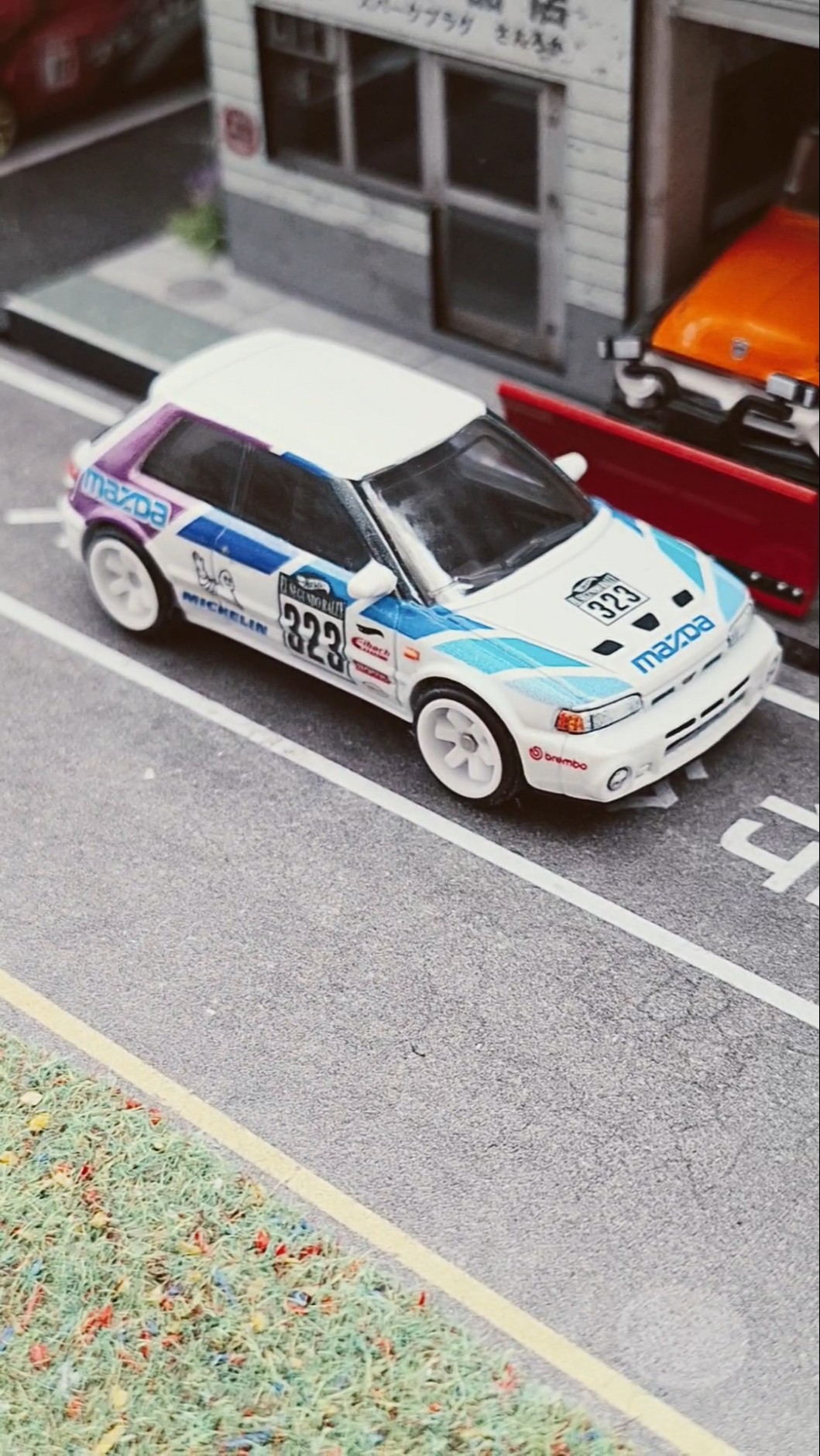 hotwheelspremium Mazda323 #164scale #diecastcars #diecastmodel