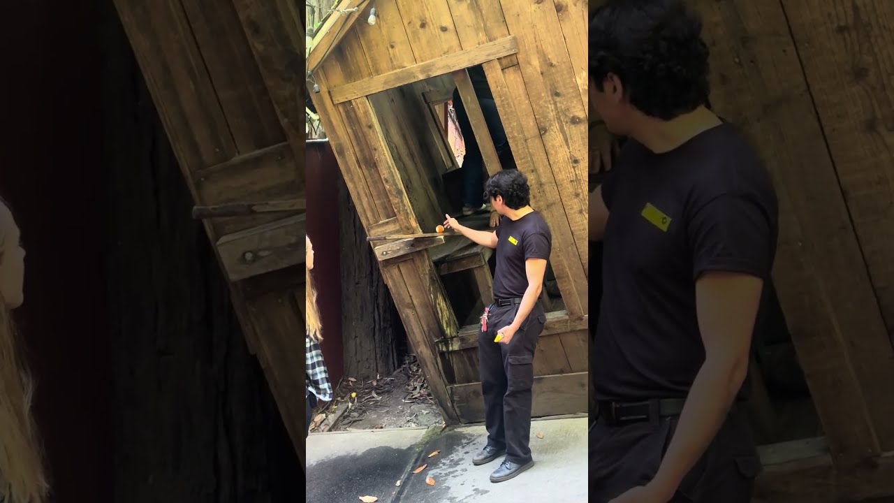 Ball Going Against Gravity At Mystery Spot Santa Cruz Travel California Santacruz Mysteryspot