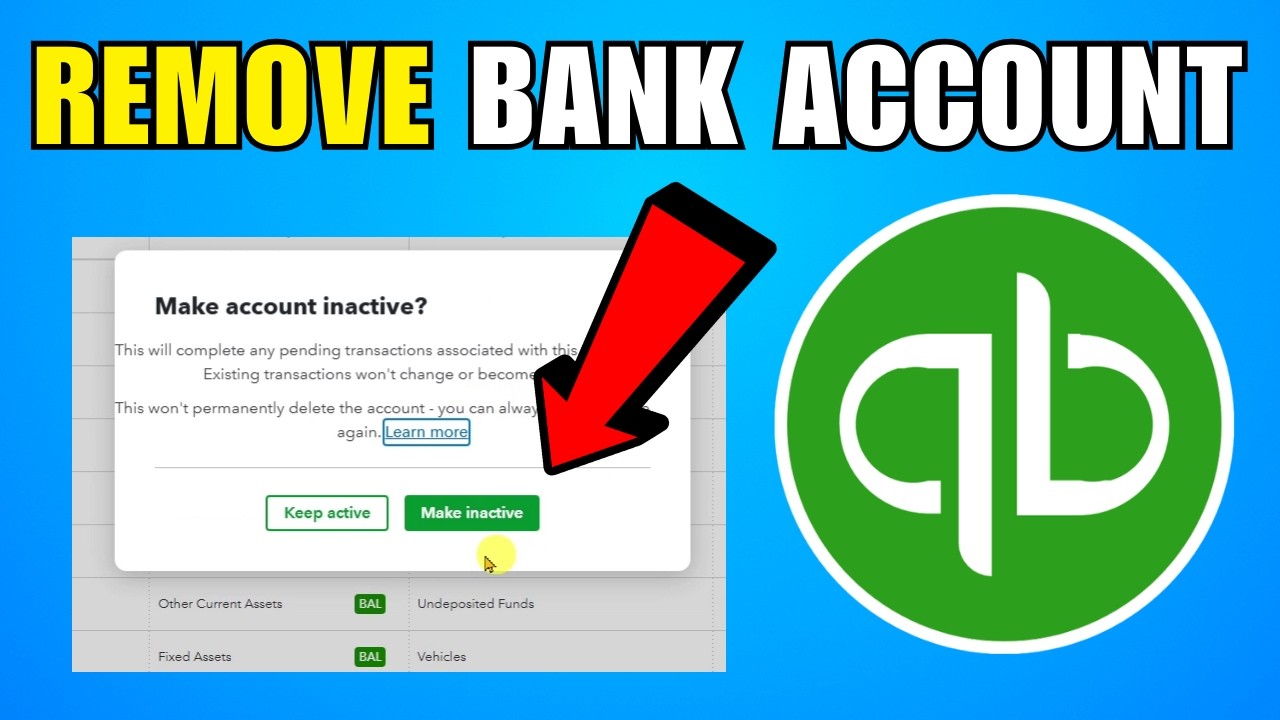 How To Disconnect Or Remove Bank Account From QuickBooks Online (2026 ...