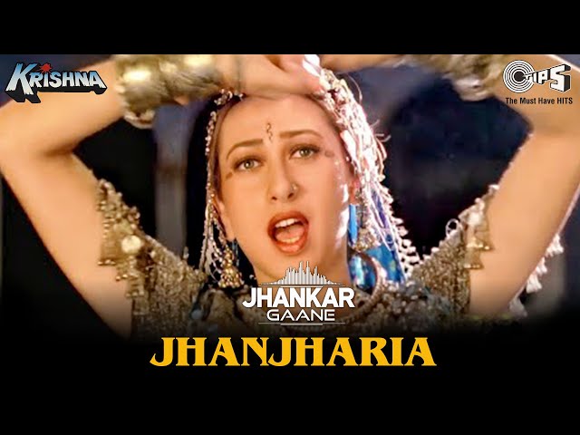 Jhanjharia (Jhankar) Suniel Shetty, Karisma Kapoor |Abhijeet Bhattacharya |Krishna |90s Jhankar Song class=