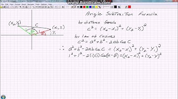 Omilian Calculus: Angle Subtraction Derivation