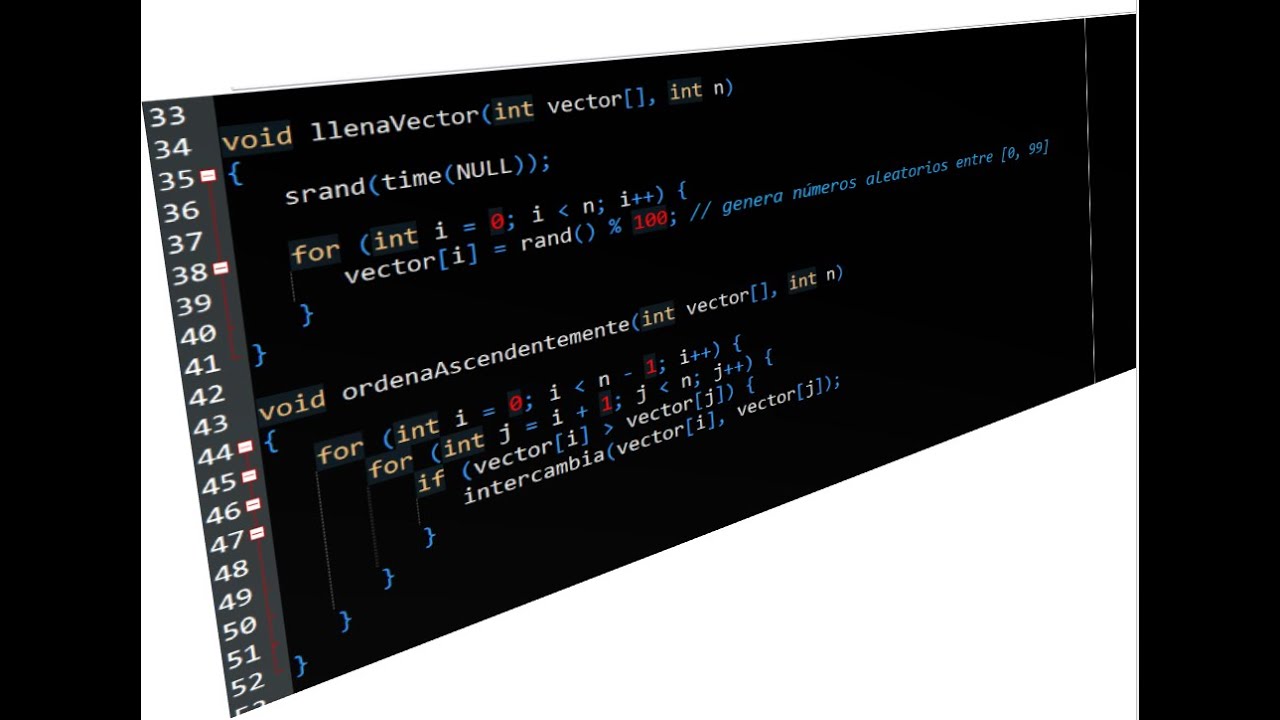 Jugando con vectores - llena, ordena y muestra vector C++ - YouTube