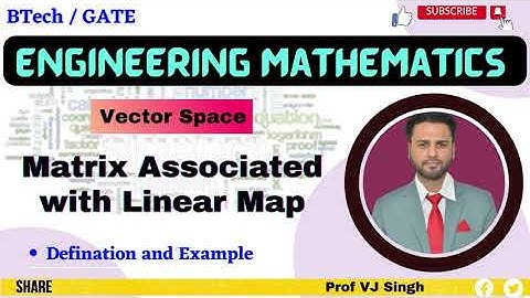 MATRICES ASSOCIATED WITH LINEAR MAP.