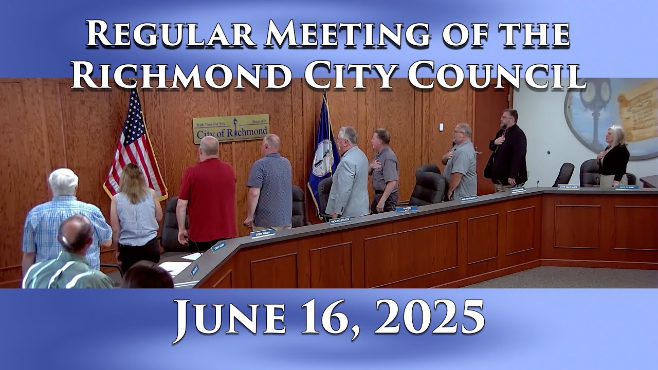 Regular Meeting of the Richmond City Council on June 16, 2025 - YouTube