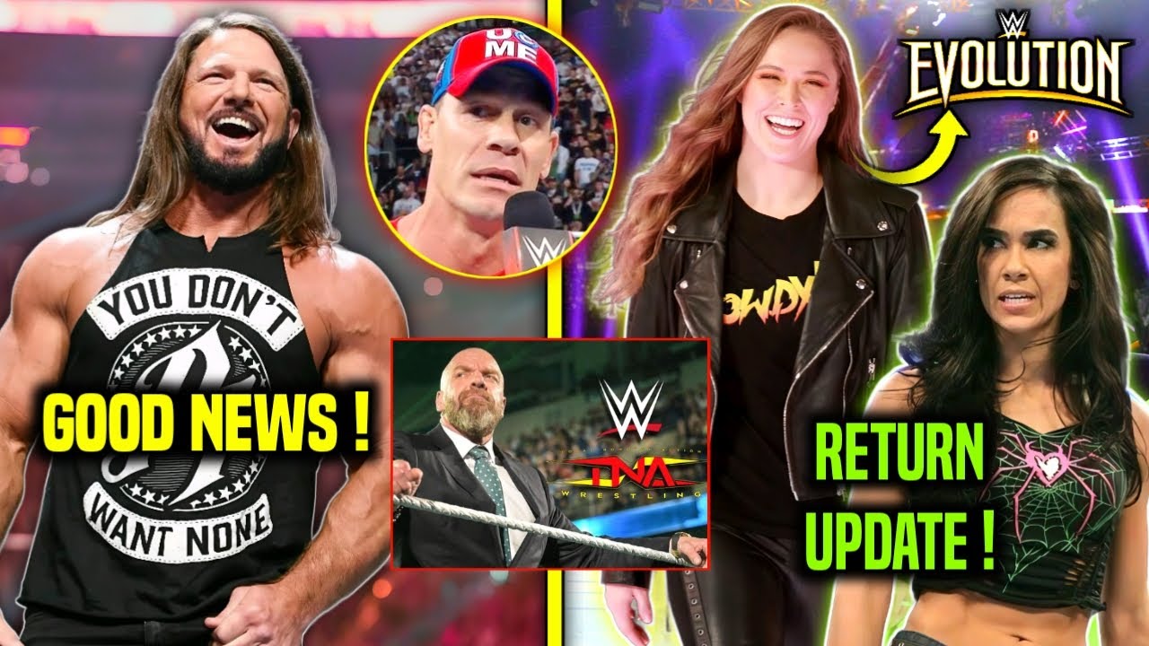 FINALLY GOOD NEWS FOR AJ STYLES 😀 || WILL WWE BUY TNA ?? RONDA ROUSEY ...
