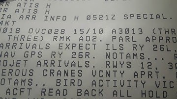 Reading the current ATIS information