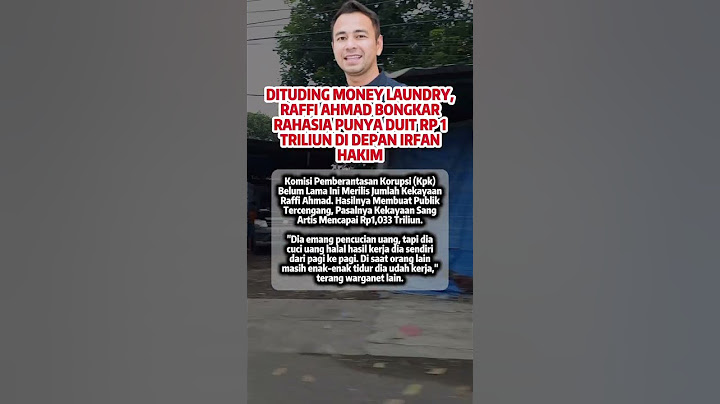 RAFFI AHMAD DITUDING MONEY LAUNDRY, BONGKAR RAHASIA PUNYA DUIT 1 TRILIUN #beritaterkini #news #artis