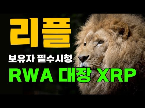   리플XRP 뭘 모르는 분들이 체인링크 사는 거예요 RWA XRP