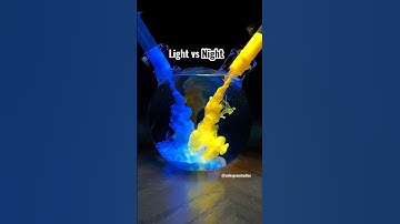 Light vs Night Blue and Yellow color mixing #satisfying #colormixing #color #paint