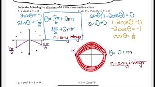Solve Trigonometric Equations (Open Interval)