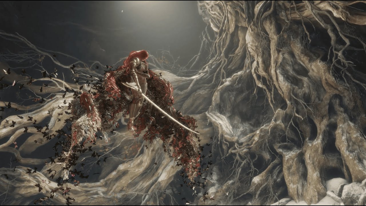 Elden Ring - Using Dark Moon Greatsword's Heavy Attack vs. Malenia