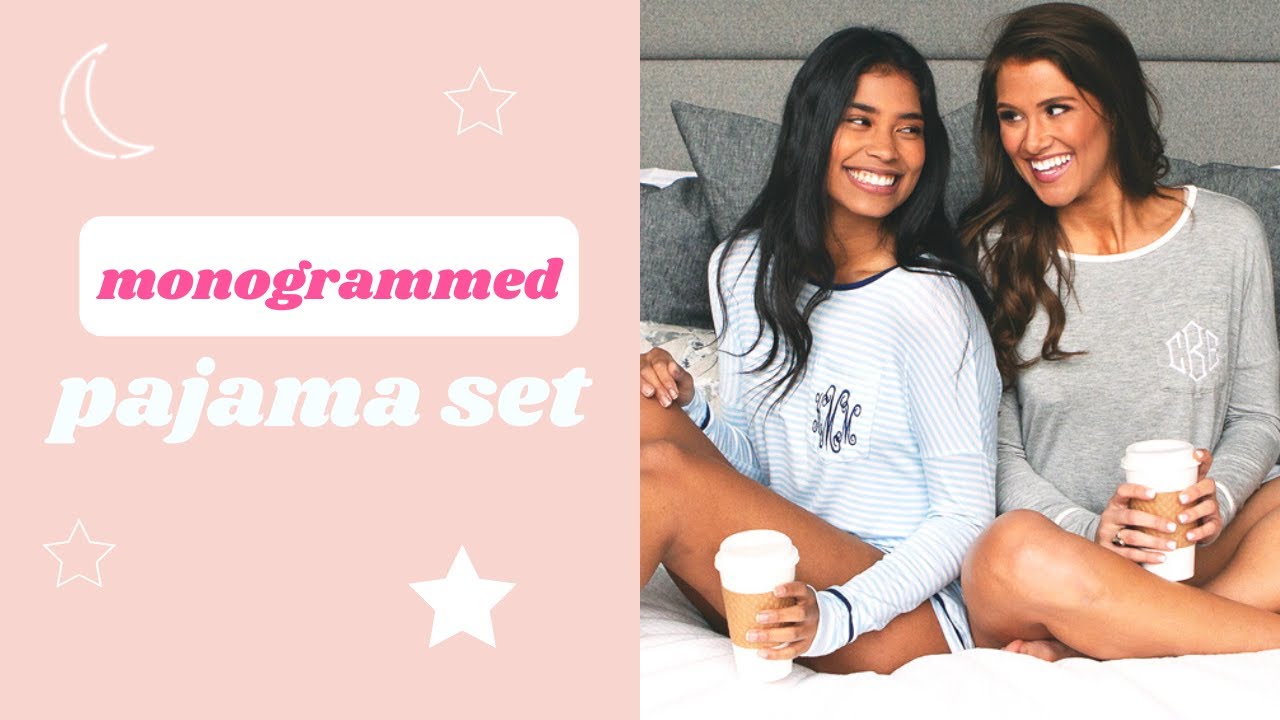 Marleylilly Monogrammed Pajama Set