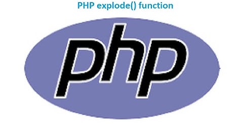 explode() function in php