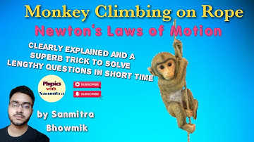 Monkey Climbing on rope (JEE/NEET Physics)
