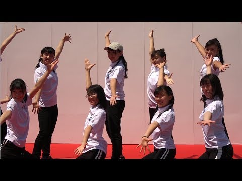 水戸第二高等学校ダンス部1回目 国体ダンス『そして未来へ』 水戸黄門まつり2018