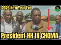 President HH Arrives In Choma For 2026 New Year Working Holiday