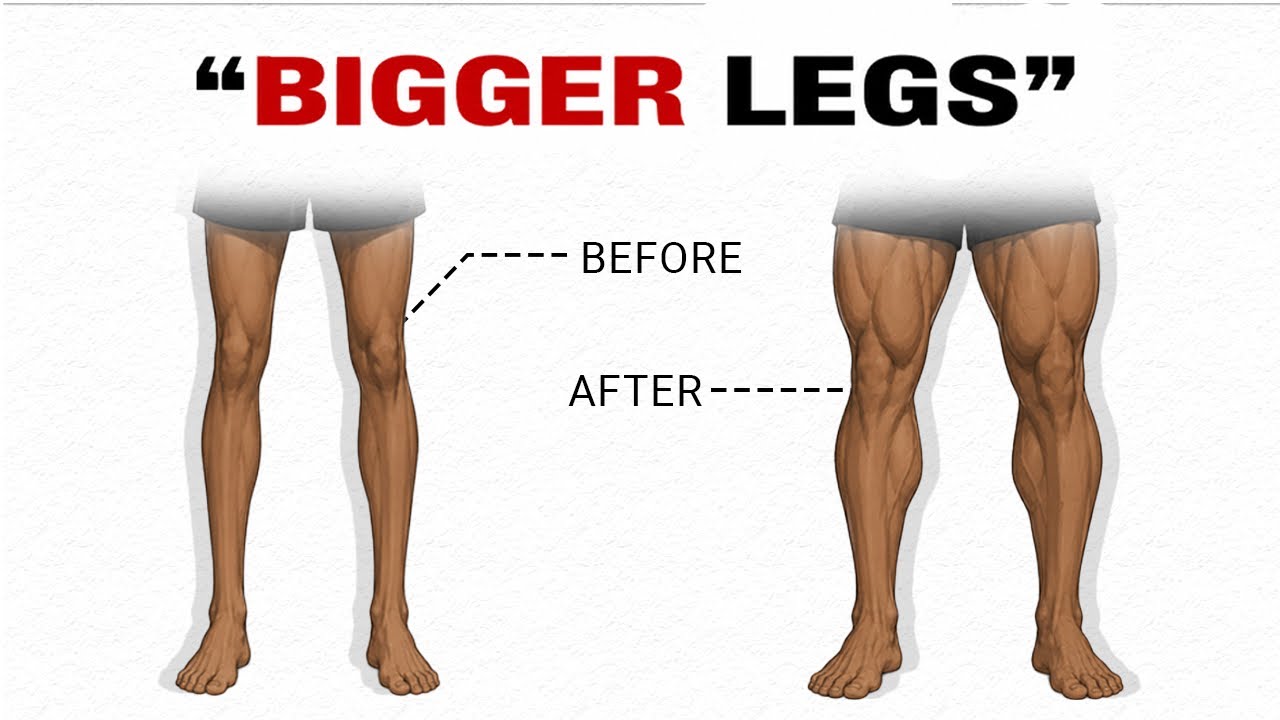 The Fastest Way To Grow Bigger Legs At Home Without a Gym - YouTube