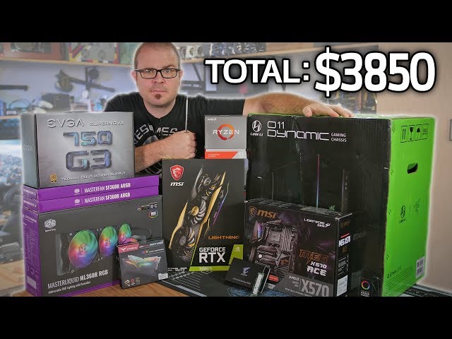 CPU Ryzen9 3900x - msi x570UNIFT My OVERKILL Ryzen 3900X Build! (Ft. MSI Lightning RTX 2080 Ti