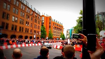 Chrome McLaren MP4-12C driven by Jenson Button in Manchester City Centre 2 HD