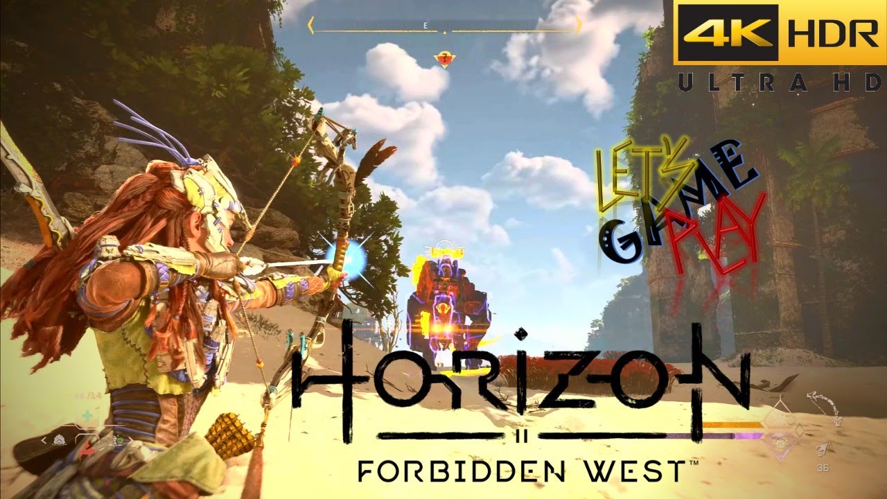 Aloy vs Apex Thunderjaw l Horizon Forbidden West l 4K 60fps HDR - YouTube