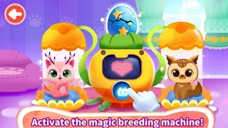 Little panda: Baby Cat Daycare #2 - Help Little Cats to Catch Fishes - Babybus Games screenshot 2