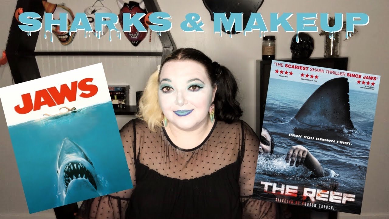 SHARK MOVIES & MAKEUP | Horror Movies | Blue Makeup | Chelsie Wrath