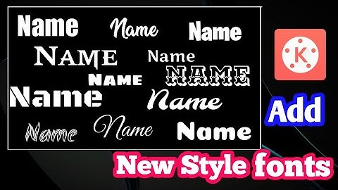 How To Install Custom Fonts In Kinemaster In Tamil |