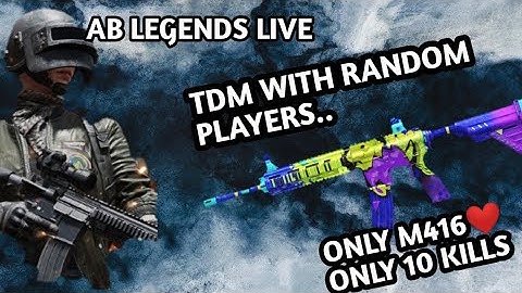 PUBG MOBILE | TDM RANDOM PLAYERS | M416 ONLY