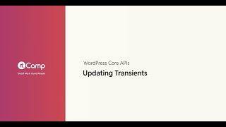 Updating Transients