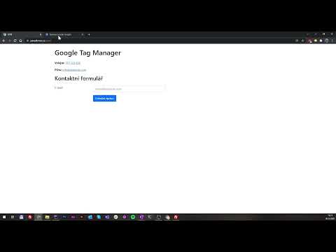 Vytvoření Google Tag Manager a nasazení na web