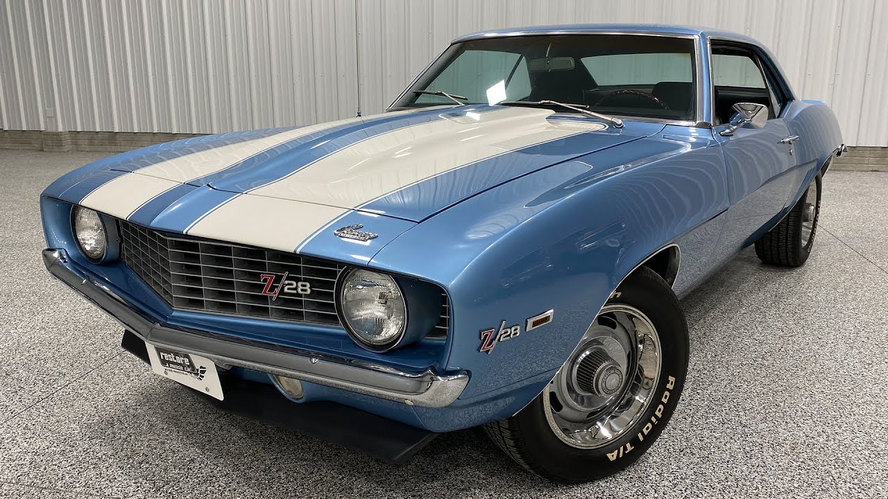 1969 Chevrolet Camaro Z28 Dz 302ci 4 Speed 12 Bolt Axle Glacier Blue