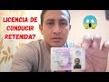 Licencia de conducir retenida / ¿Qué puedo hacer si pase los 100 puntos? Aquí la SOLUCIÓN