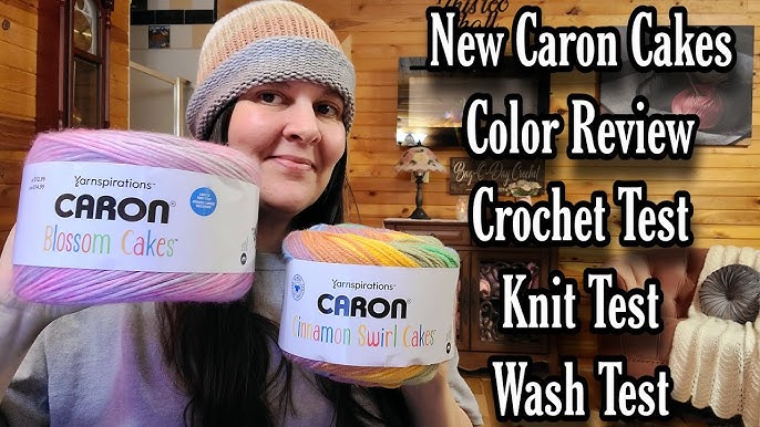 CARON Cinnamon Swirl Cakes Colour is Lilac and Lime 