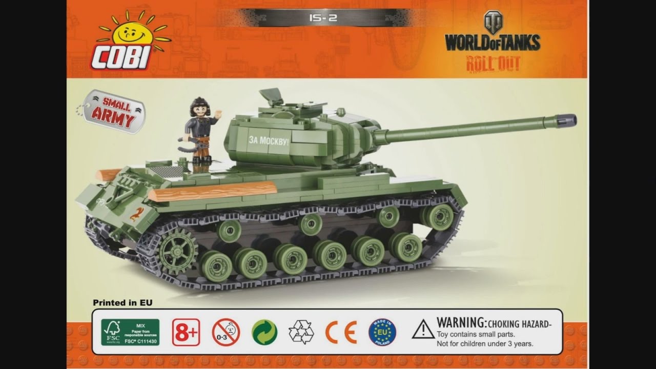 COBI World of Tanks 3015 IS-2 - instruction timelapse