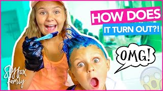 SISTER DOES BROTHER'S HAIR!! HOW DOES IT TURN OUT?! | Slyfox Family