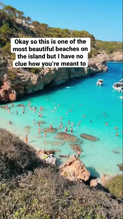 Location: Caló del Moro on the island of Mallorca, Spain… ☀️🌴 #Travel #Mallorca #Majorca #Spain