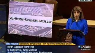 Military Rape Speech 8 by Congresswoman Jackie Speier.wmv