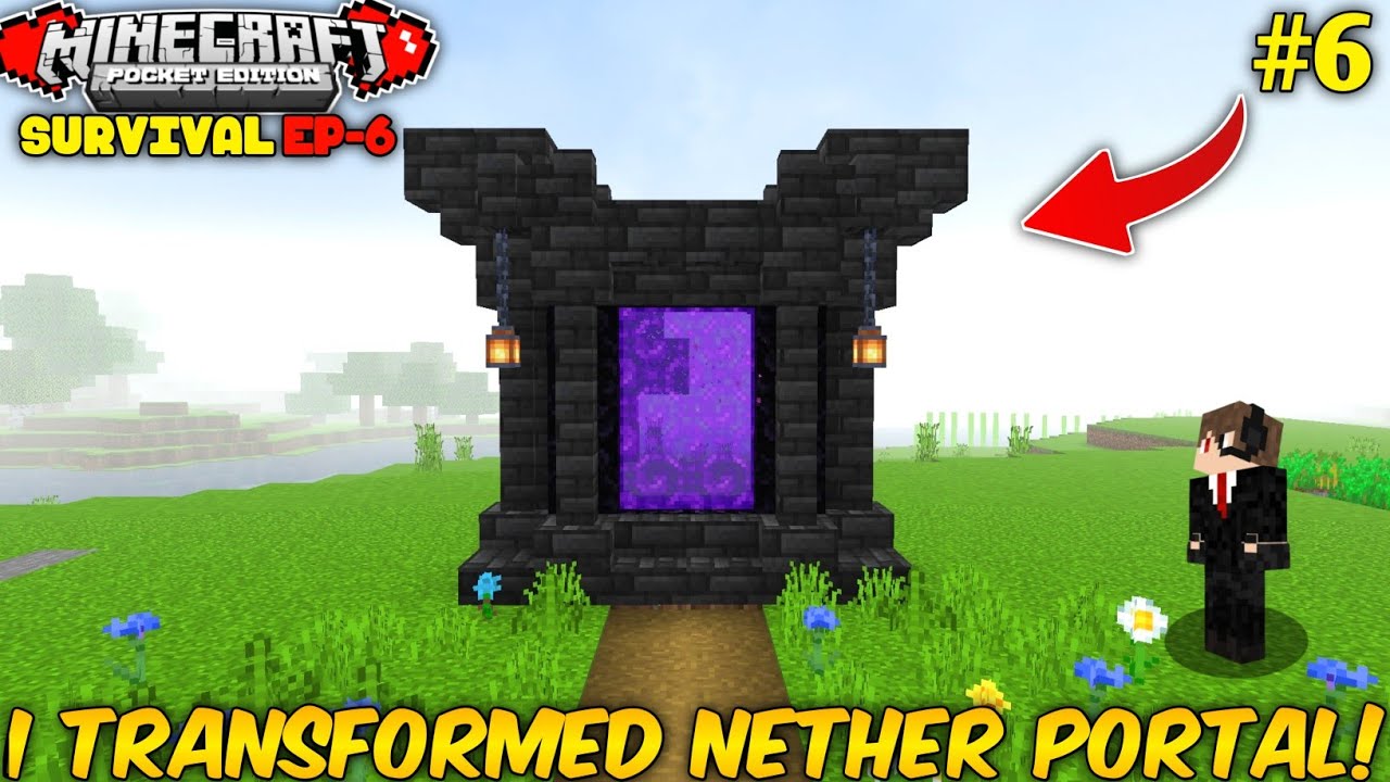 I Transformed a Nether Portal in Minecraft Survival(#6) - YouTube
