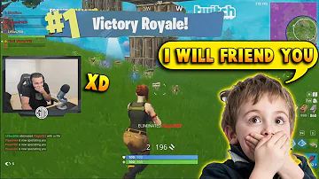 This Kid Got His MIND BLOWN Seeing A No-Skin Carrying SO HARD | Fortnite Battle Royale