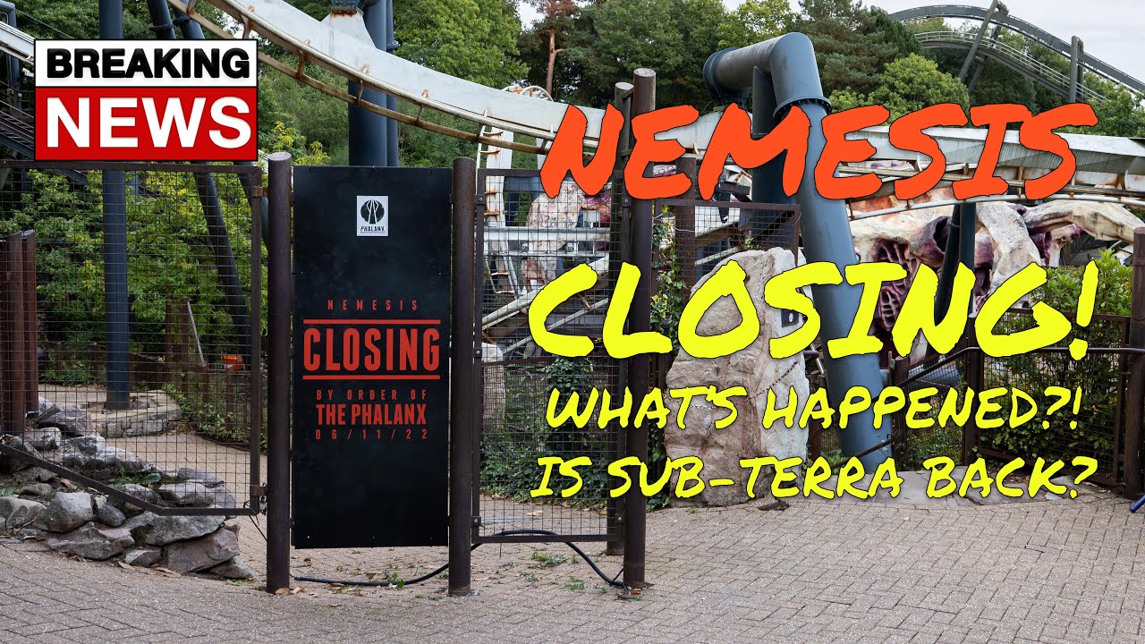 Nemesis at Alton Towers Resort is CLOSING in November Is Nemesis