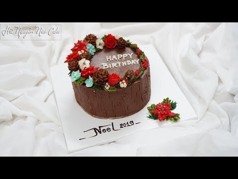 Video Bánh Sinh Nhật Trang Trí HOA ĐỘC VÀ LẠ Cho Ngày Noel -... - youtube