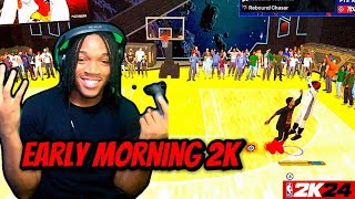 NBA 2K24 At 9am Hits Different Dropping Everyone Off(Best Build Vs Sweats) NBA 2K24 Theater