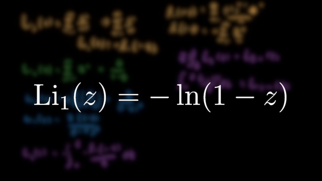 Special Cases of the Polylogarithm - YouTube