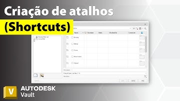 Criação de atalhos para acessar arquivos no Autodesk Vault Professional 2023