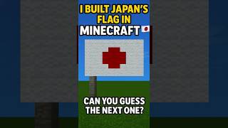 I Built Japan’s Flag in Minecraft 🇯🇵 #minecraft #shorts #worldflags
